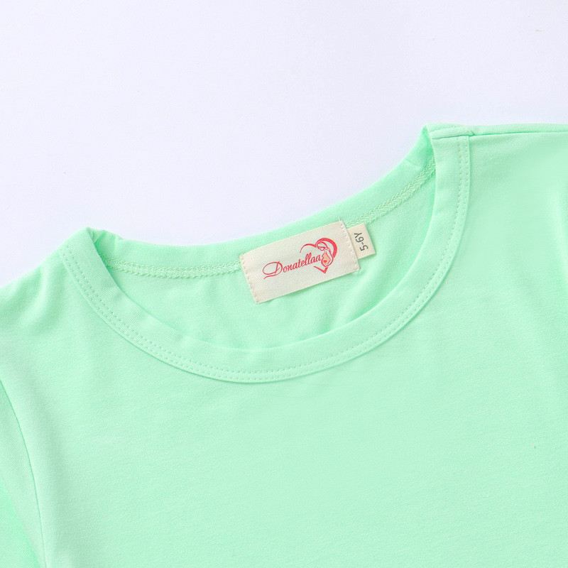 Girls 2T-10Y Summer Bamboo Twirl Dress Short Sleeve Mint Green